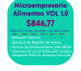 MICROEMPRESARIO - ALIMENTOS VOL 1.0