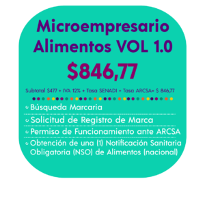 MICROEMPRESARIO - ALIMENTOS VOL 1.0