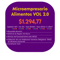 MICROEMPRESARIO ALIMENTOS VOL. 2.0
