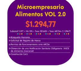 MICROEMPRESARIO ALIMENTOS VOL. 2.0