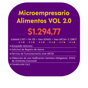 MICROEMPRESARIO ALIMENTOS VOL. 2.0